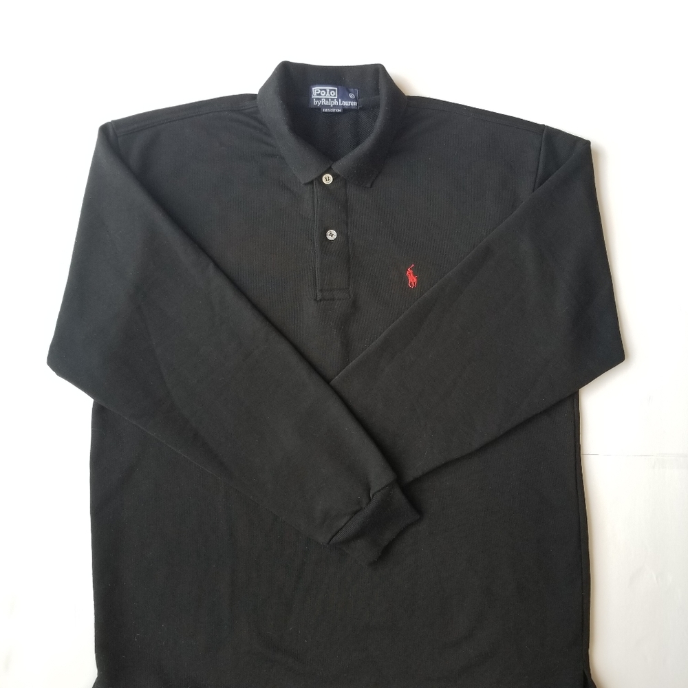 Ralph Lauren Black Long Sleeve Polo SOLD
